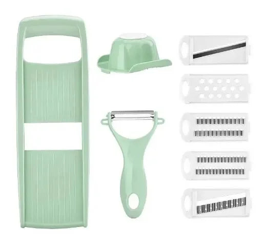 5 In 1 Potato Shredding Hine Slicing Chopper Chopping Vegetable Radish Scraper Rough Planer Multi-Functional Kitchen Tool